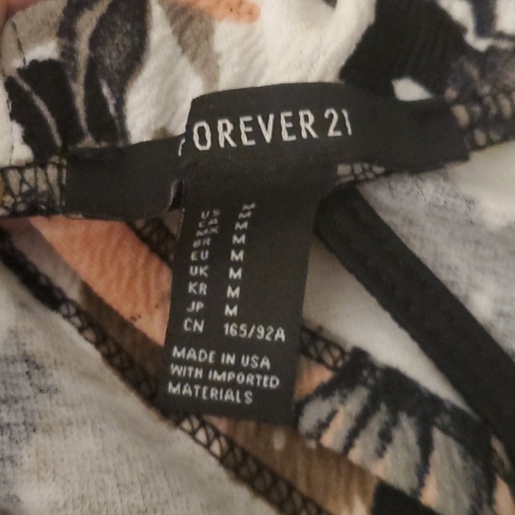 Forever 21 Floral tube Dress Sz M - Picture 3 of 4